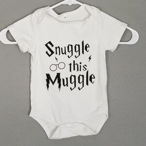 Snuggle The Muggle‎ Baby Bodysuit White Harry Potter Fan Style One Piece
